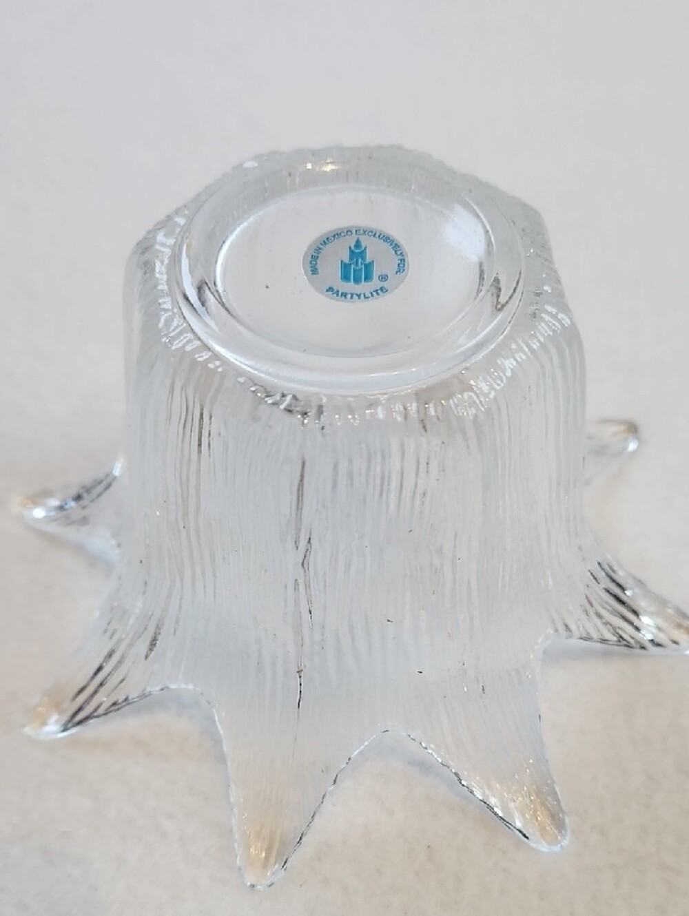 Vintage PartyLite Clear Crystal Tulip Votive Candleholder - Picture 5 of 8